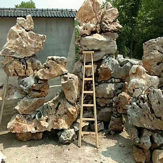 太湖石园林假山施工