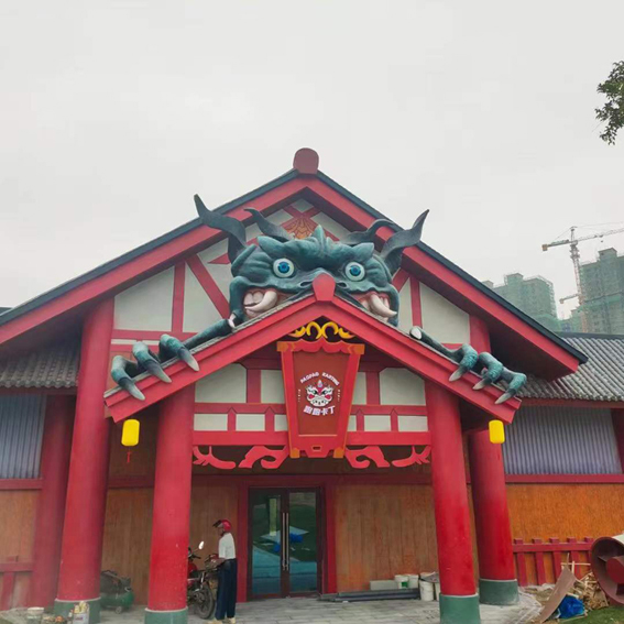 主题公园外墙造景