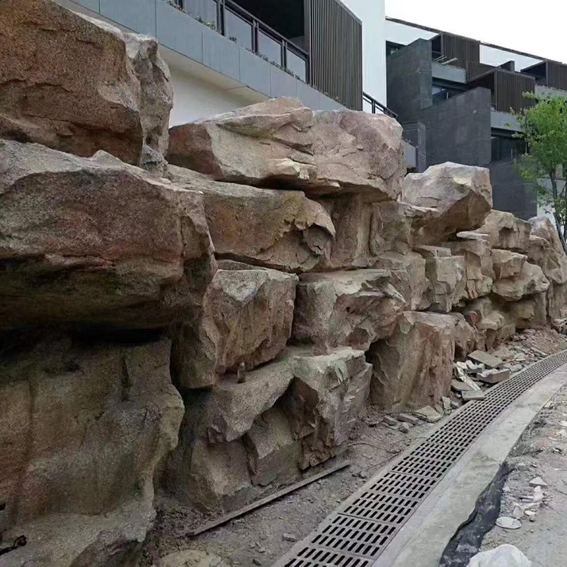 GRC塑石驳岸景观